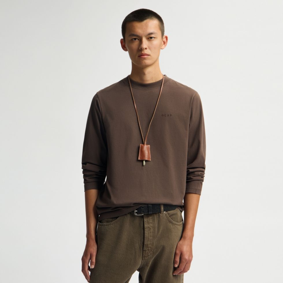 Olaf Doily Longsleeve T-shirt Bruin