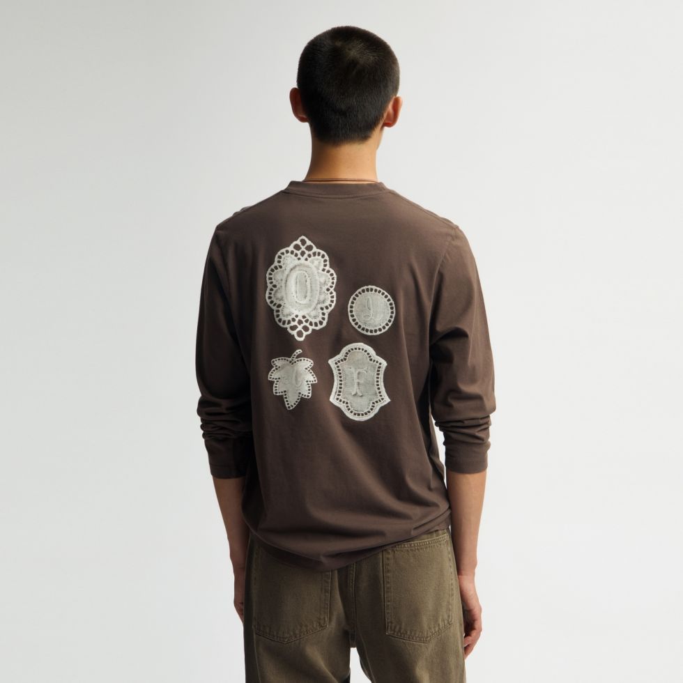 Olaf Doily Longsleeve T-shirt Bruin