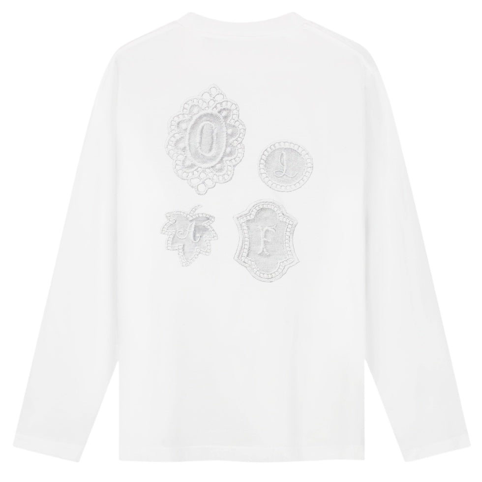 Olaf Doily Longsleeve T-shirt Wit