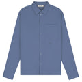 Olaf Double Face Boxy Overhemd Blauw