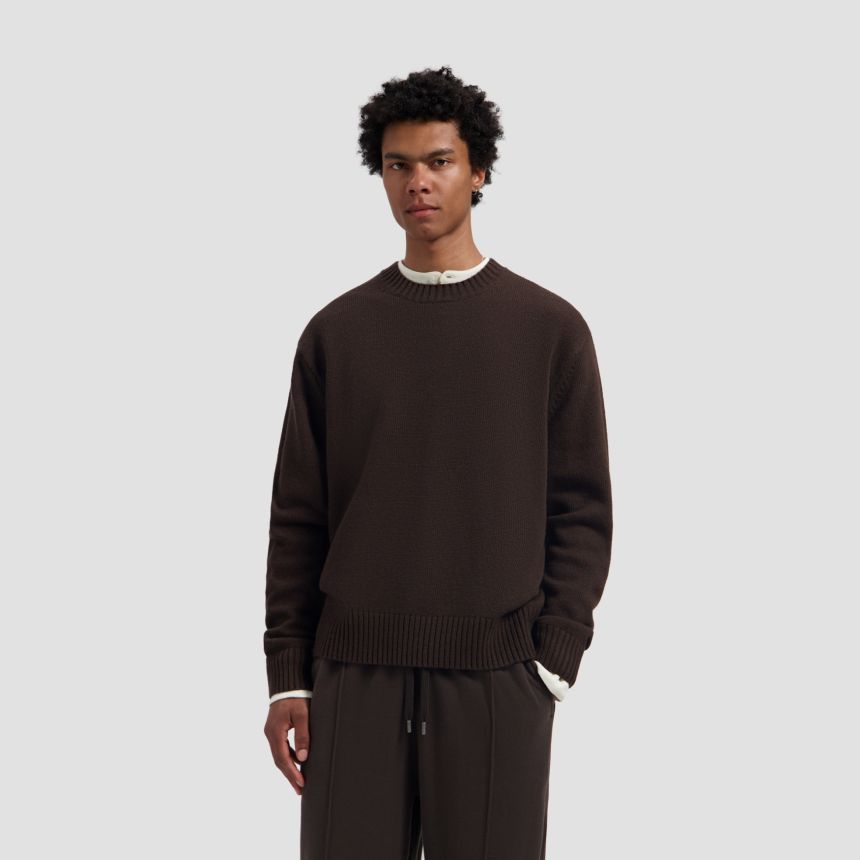 Olaf Essential Knitted Sweater Bruin