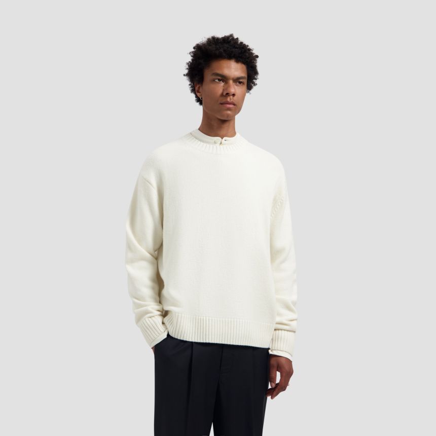 Olaf Essential Knitted Sweater Off White