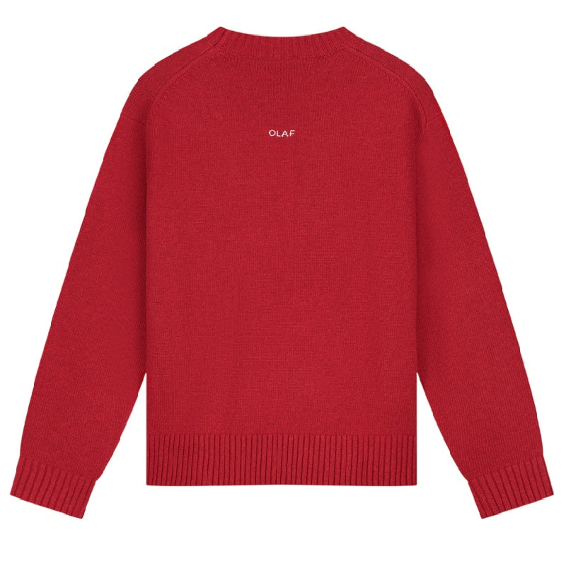 Olaf Essential Knitted Sweater Rood
