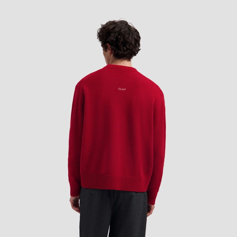 Olaf Essential Knitted Sweater Rood
