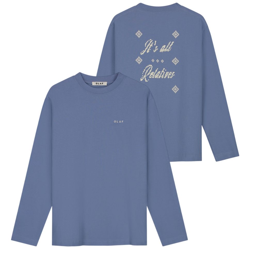 Olaf It's All Relatives Longsleeve T-shirt Blauw