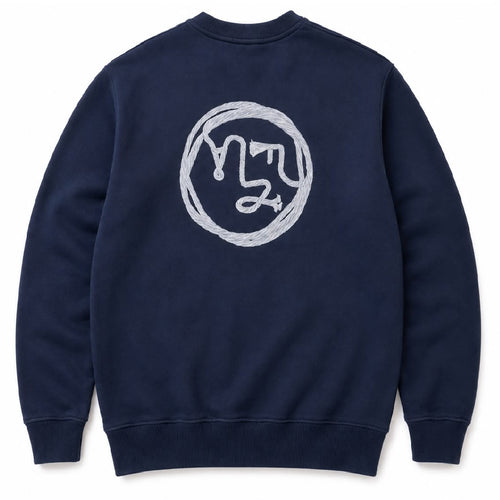 Olaf Lasso Face Sweater Navy