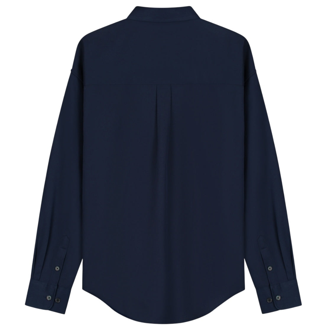 Olaf Oversized Wool Blend Overhemd Navy