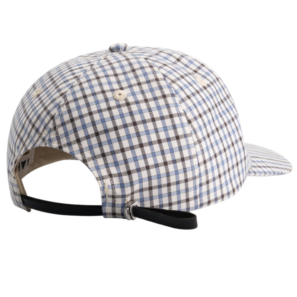 Olaf Plaid 5 Panel Cap Bruin/Blauw