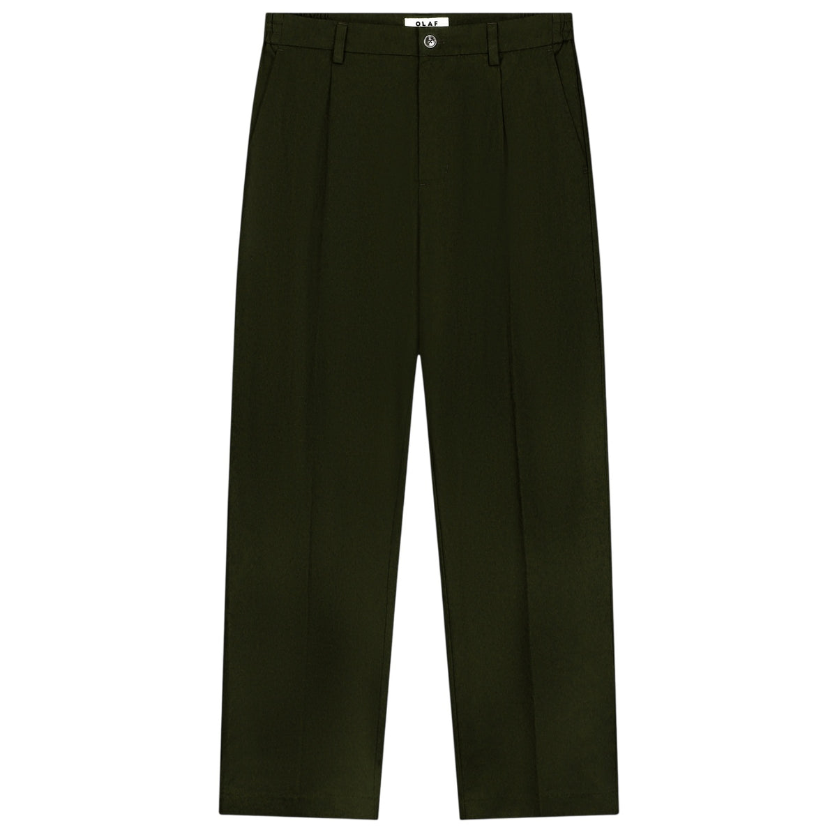 Olaf Regular Pleated Broek Donker Groen