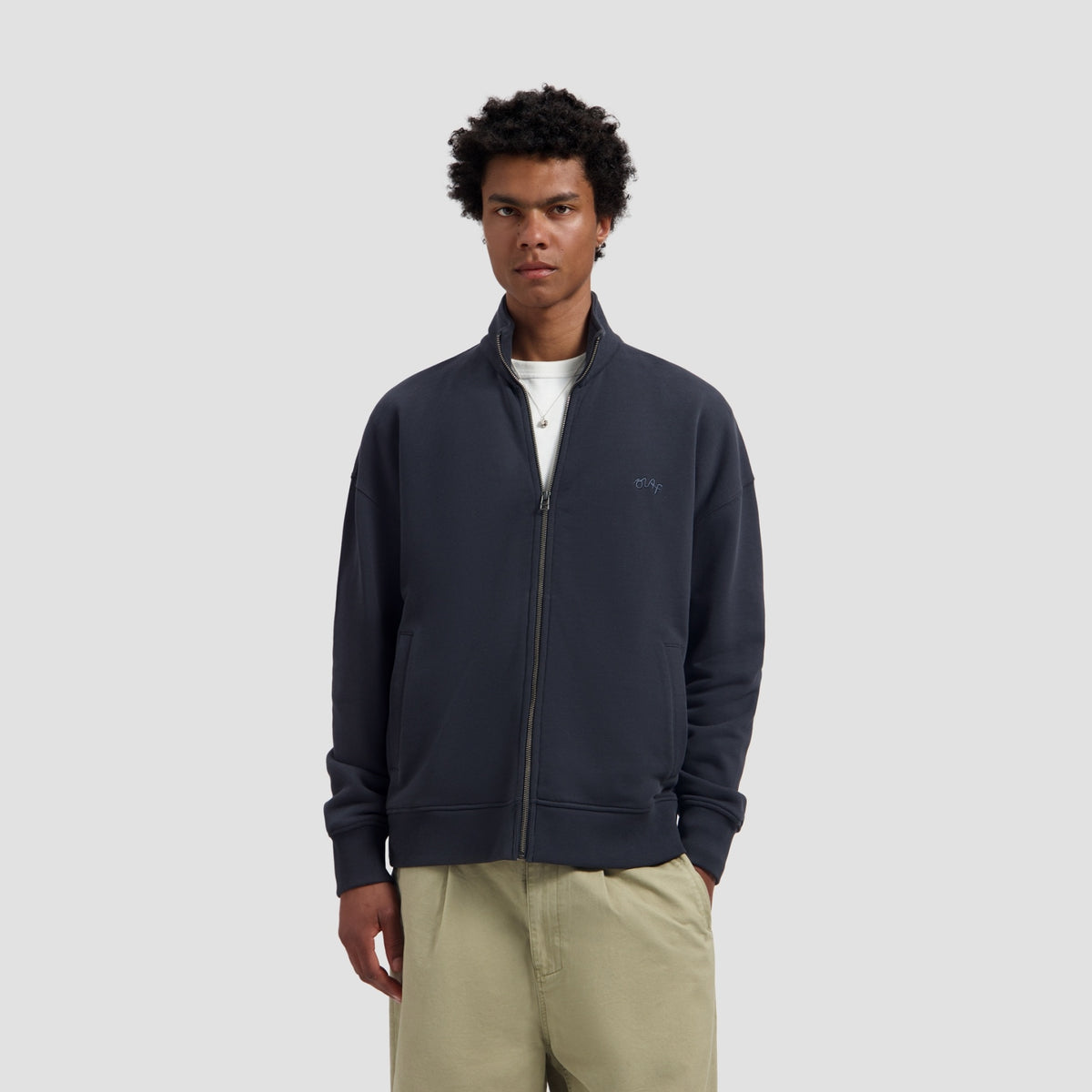 Olaf Signature Logo Mockneck Vest Navy