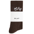 Olaf Signature Logo Sokken Bruin