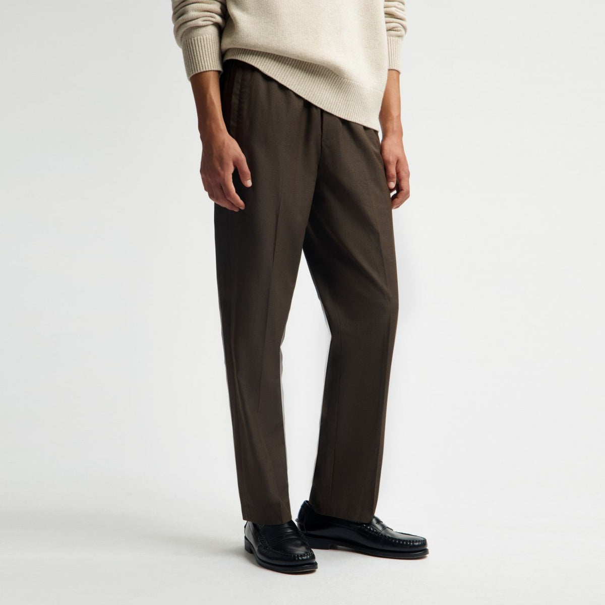 Olaf Slim Elasticated Broek Bruin