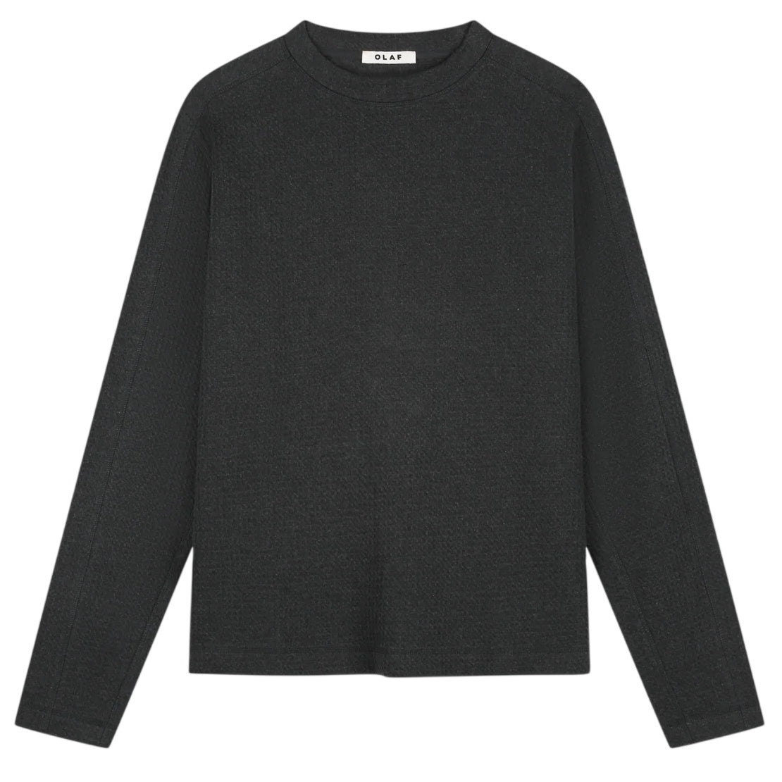 Olaf Waffle Sweater Antraciet