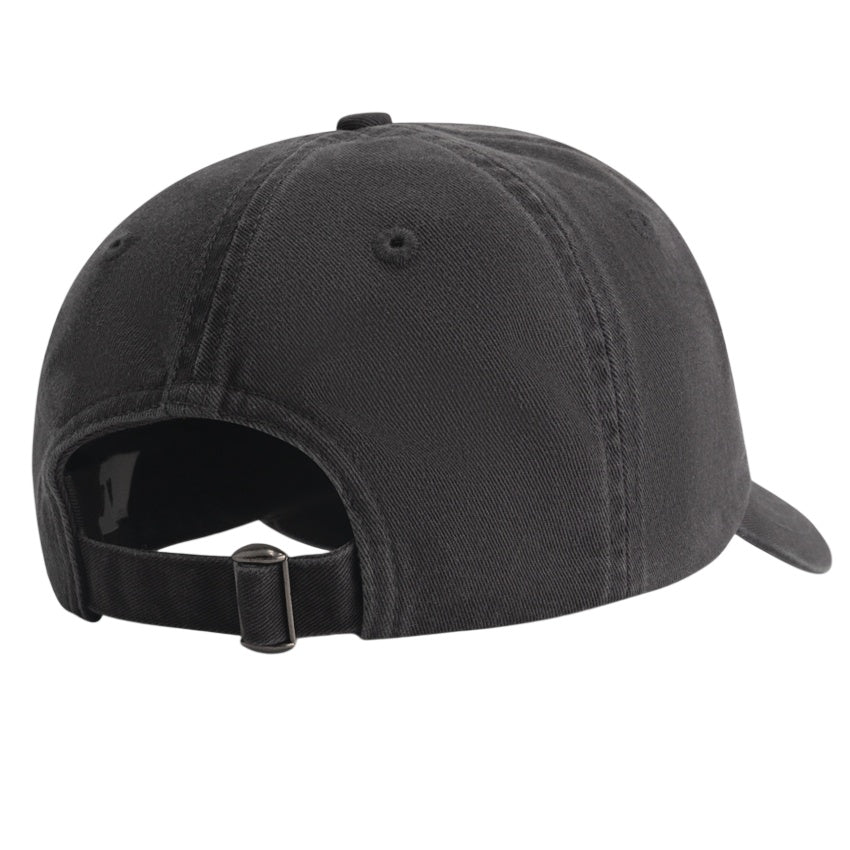 Olaf Washed Signature Logo Cap Antraciet