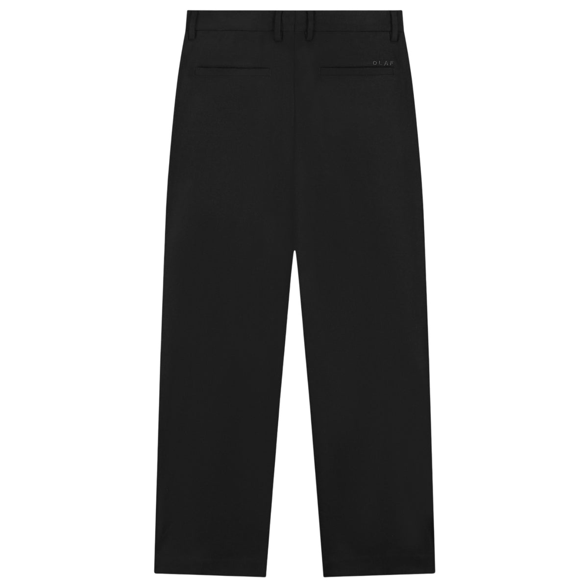 Olaf Wool Barrel Leg Broek Zwart