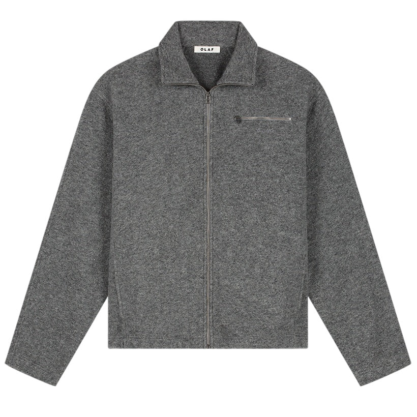 Olaf Wool Fleece Jack Grijs