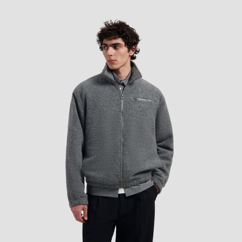 Olaf Wool Fleece Jack Grijs