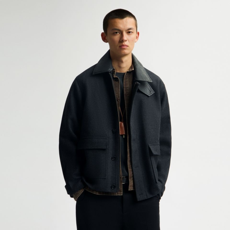 Olaf Wool Workwear Jack Antraciet