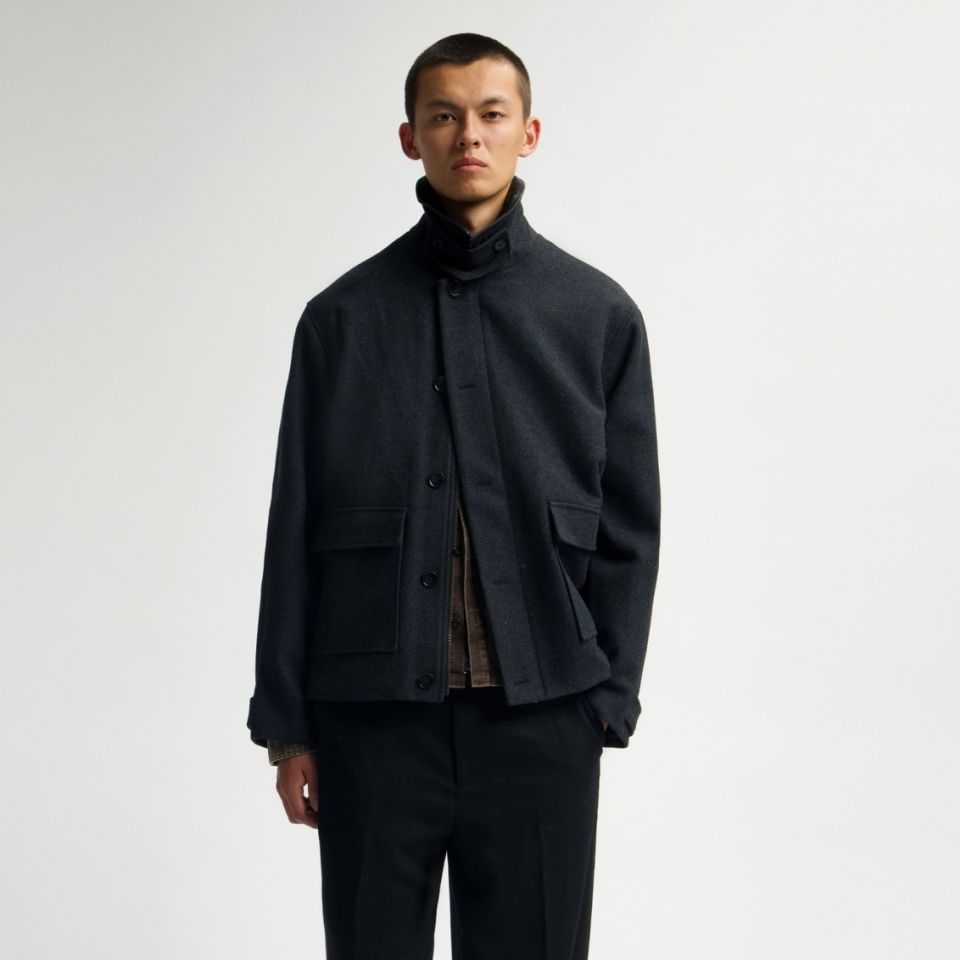 Olaf Wool Workwear Jack Antraciet