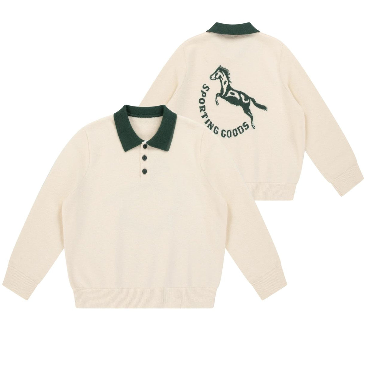 PAL Sporting Goods Gallop Balloon Knit Sweater Off White