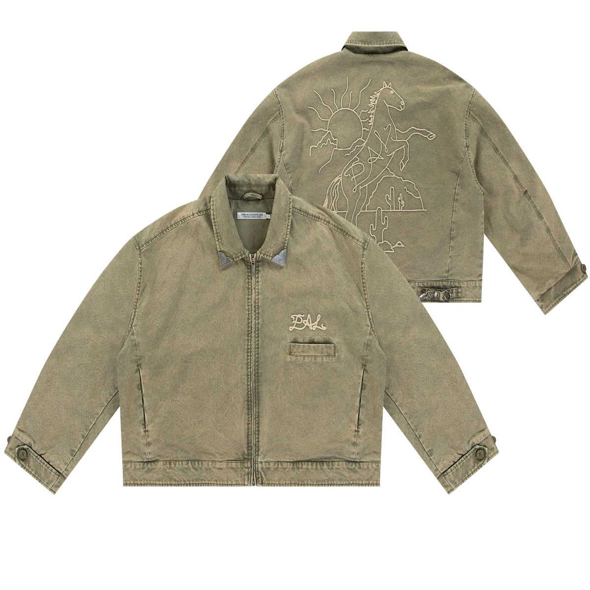 PAL Sporting Goods Gallop Washed Jack Licht Groen