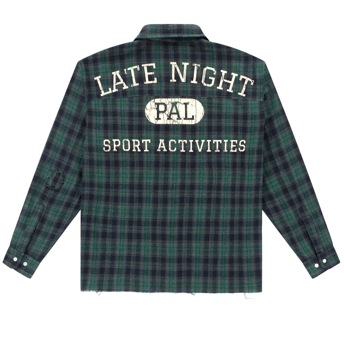 PAL Sporting Goods Late Night Sport Flannel Overhemd Navy/Donker Groen