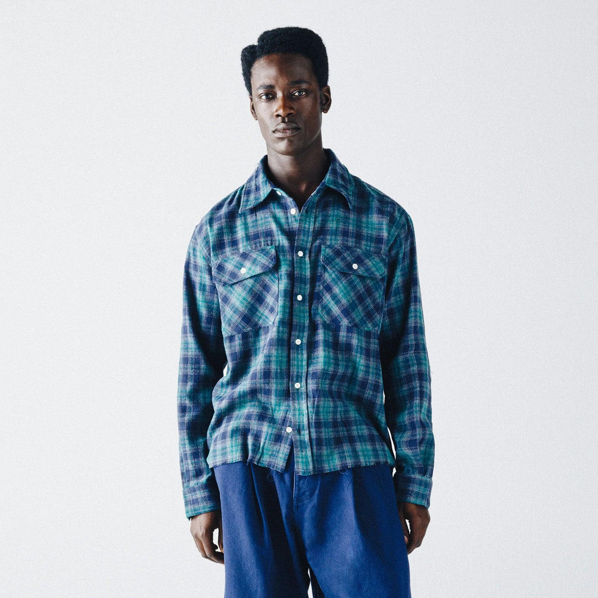 PAL Sporting Goods Late Night Sport Flannel Overhemd Navy/Donker Groen