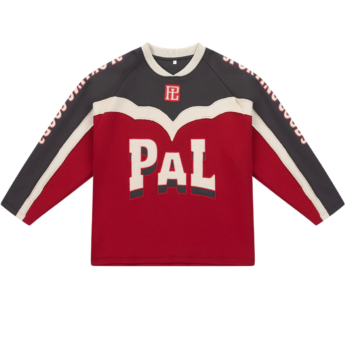 PAL Sporting Goods Rodeo Jersey Longsleeve T-shirt Rood/Zwart