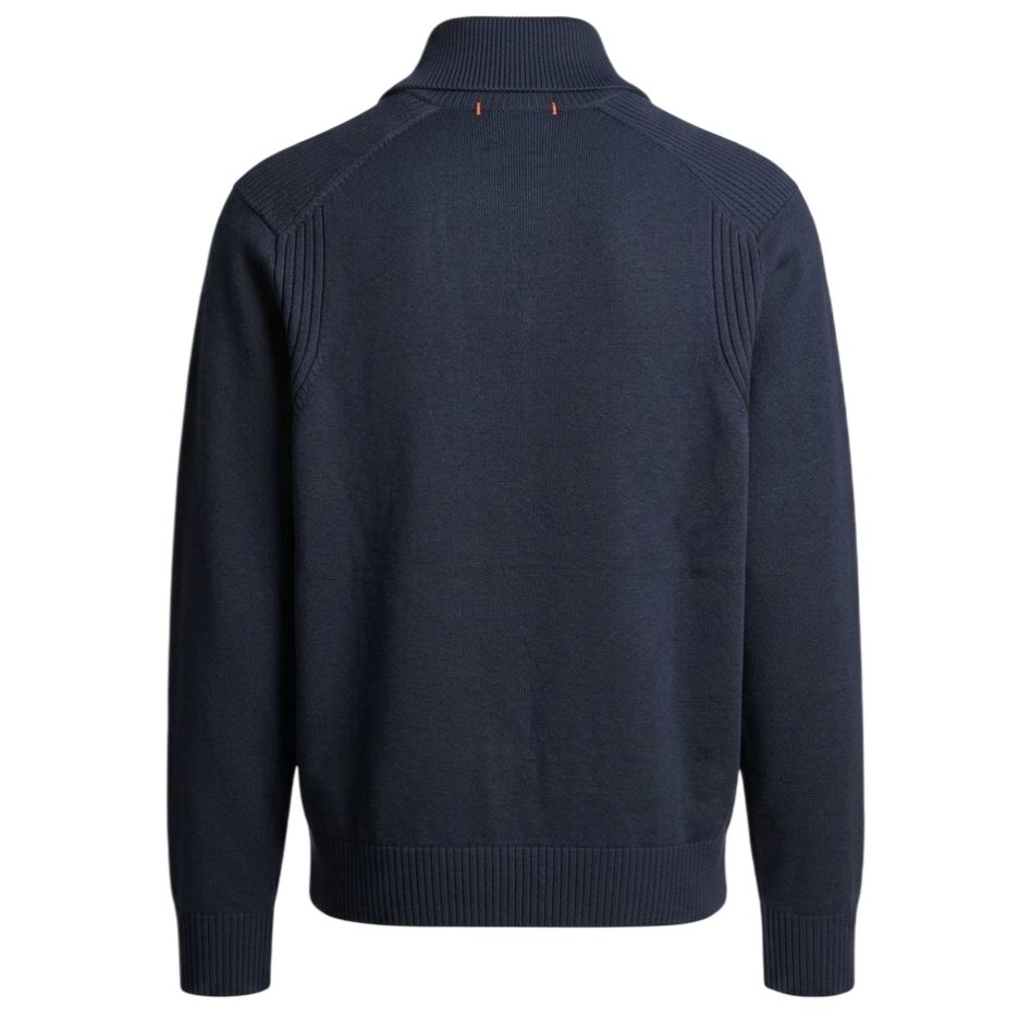 Parajumpers Caldonazzo Knitted Half Zip Sweater Navy