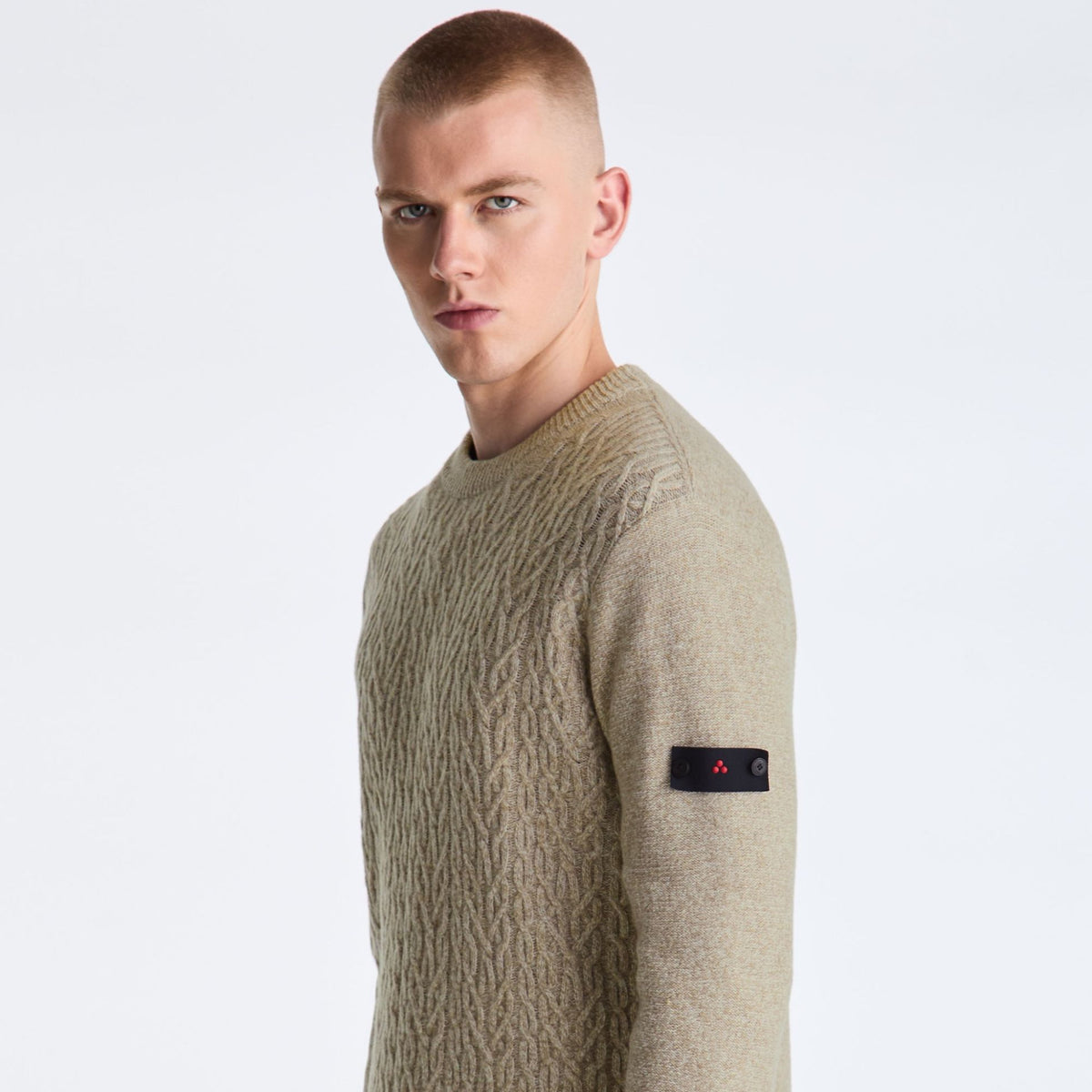 Peuterey Alcione GRS Cable Knit Sweater Beige