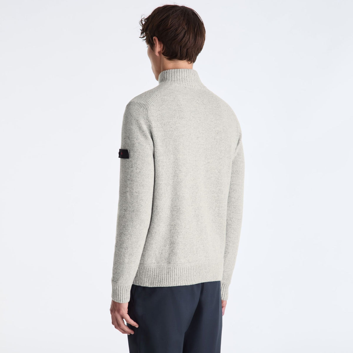 Peuterey Braille Zipped Sweater Grijs