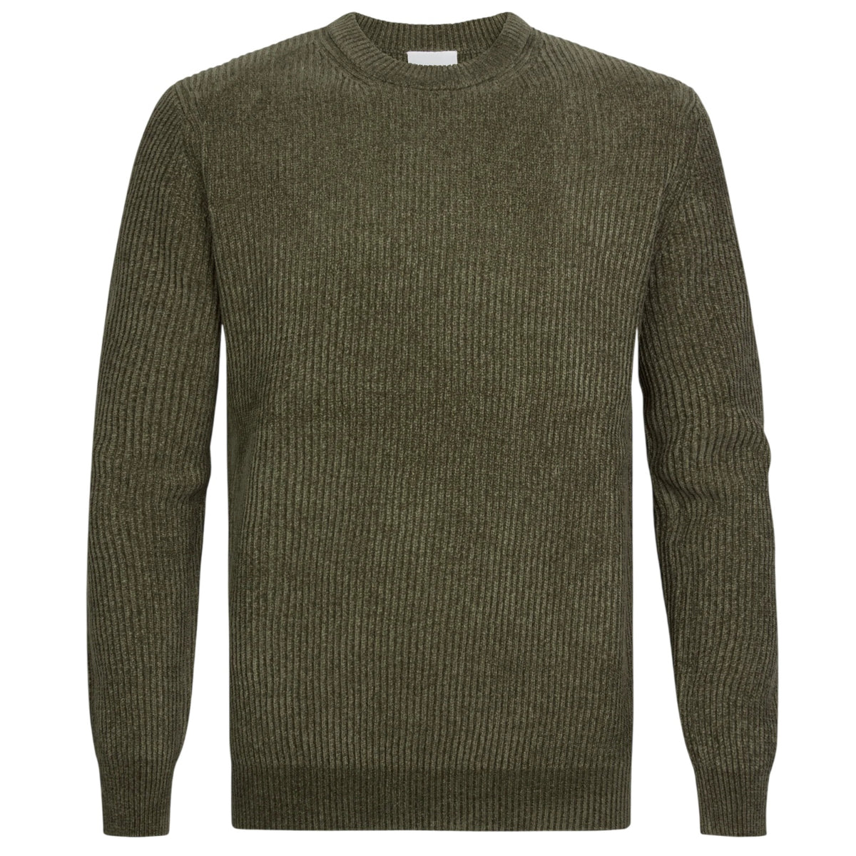 Profuomo Chenille Knitted Sweater Donker Groen