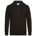 Profuomo Heavy Knitted Half Zip Sweater Donker Bruin