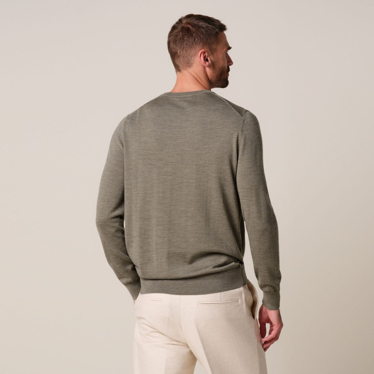 Profuomo Knitted Pullover Sweater Bruin