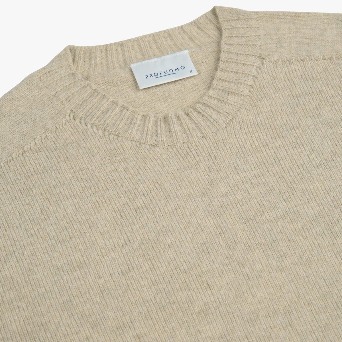 Profuomo Knitted Pullover Sweater Beige