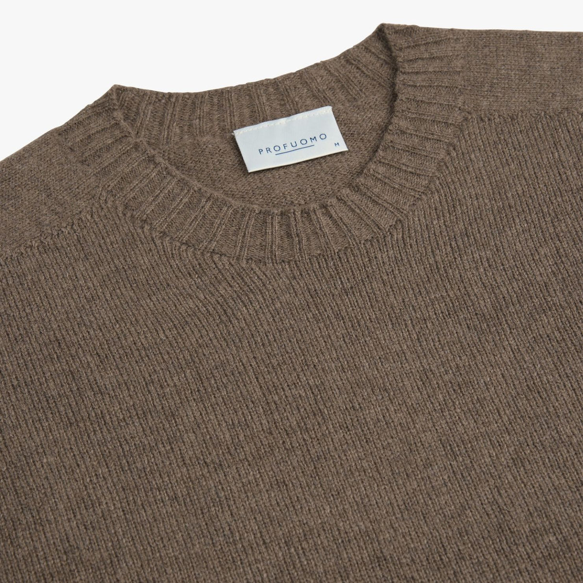 Profuomo Knitted Pullover Sweater Bruin