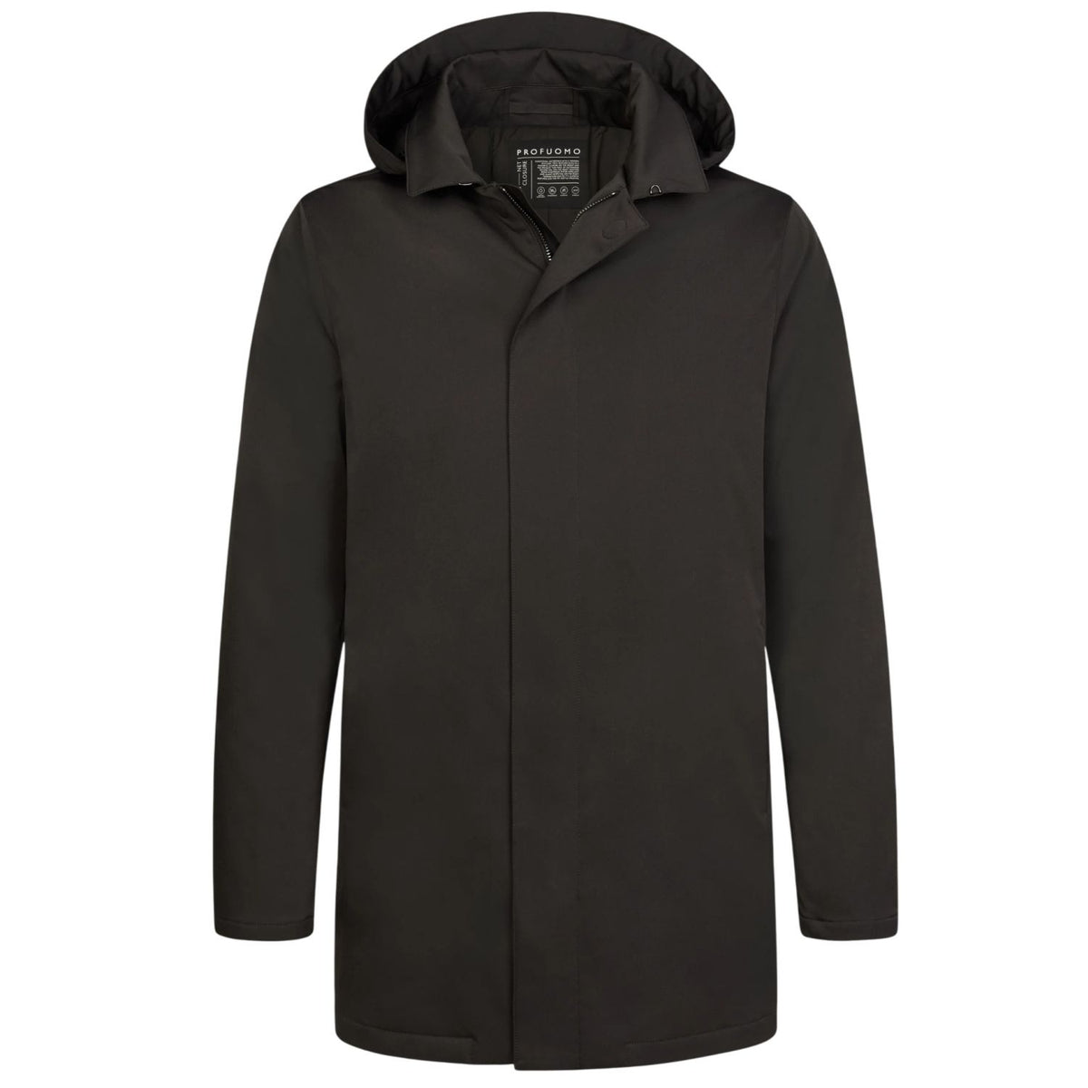 Profuomo Magnet Rain Coat Donker Bruin