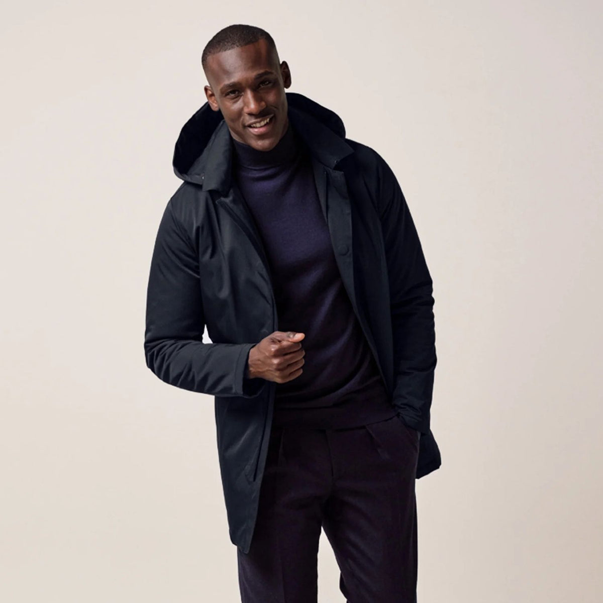 Profuomo Magnet Rain Coat Navy