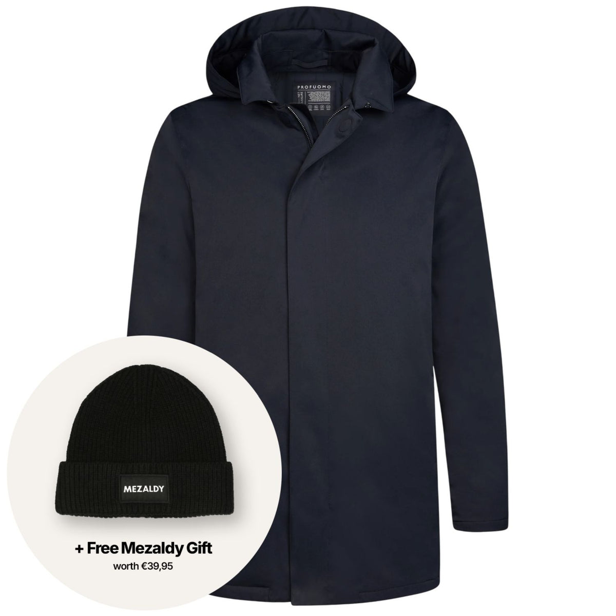 Profuomo Magnet Rain Coat Navy