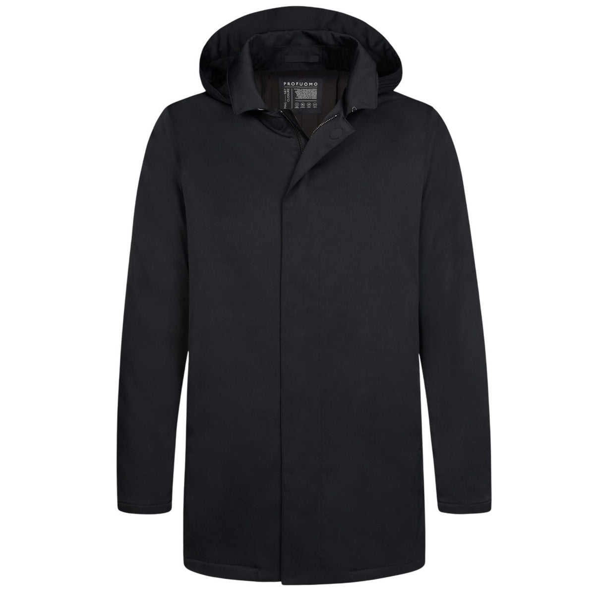 Profuomo Magnet Rain Coat Zwart