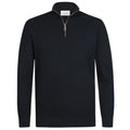 Profuomo Structured Half Zip Sweater Navy