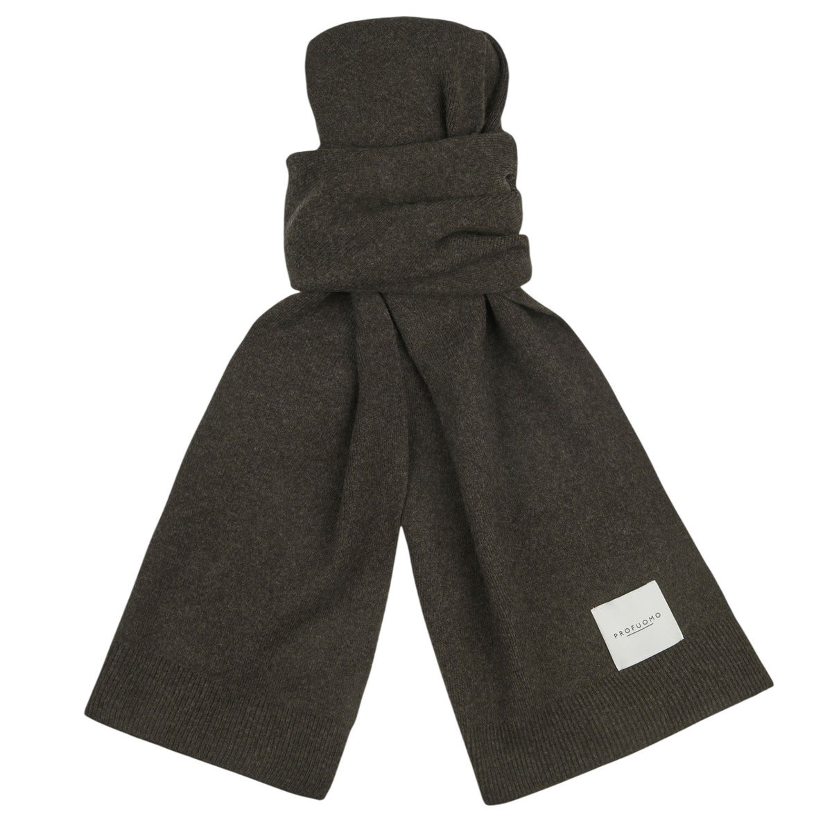 Profuomo Wool Sjaal Donker Bruin