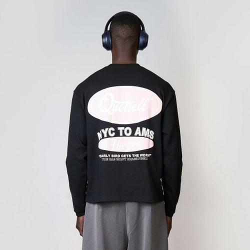 Quotrell Louis Longsleeve T-shirt Zwart