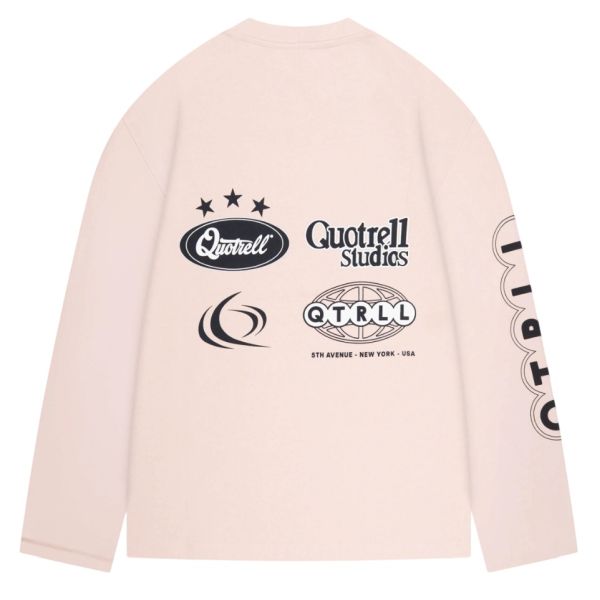 Quotrell Marino Longsleeve T-shirt Roze