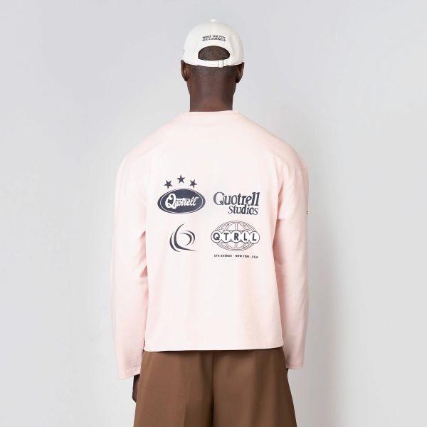 Quotrell Marino Longsleeve T-shirt Roze