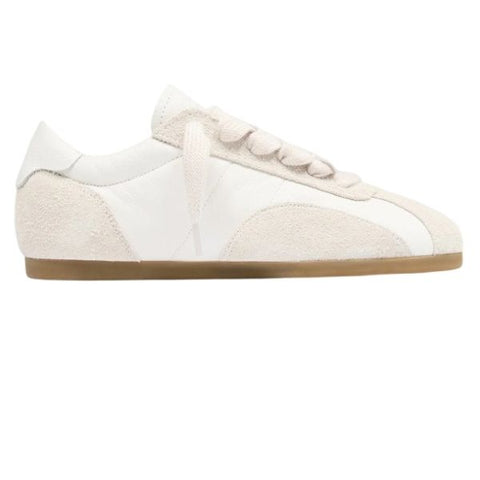 Represent Low-Pro Leather Suede Sneaker Wit