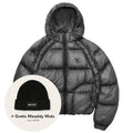 Represent Translucent Hooded Puffer Antraciet
