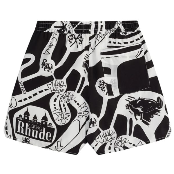 Rhude StradaSilk Zomerset Zwart/Wit