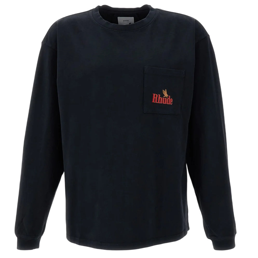 Rhude American Spirit Pocket Longsleeve T-shirt Zwart