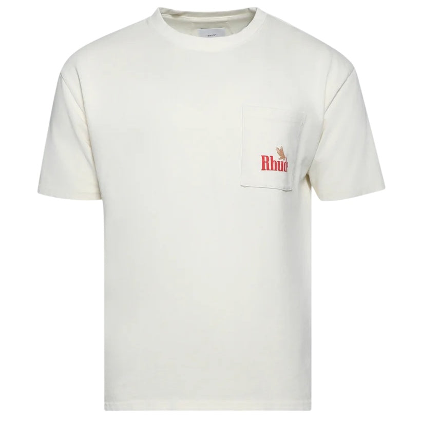 Rhude American Spirit Pocket T-shirt Off White